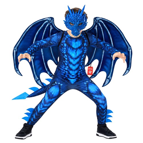 Blaues drache kostüm für - blaues,