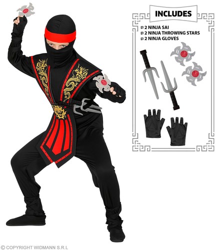 Kinder kostüm kombat - kostüm,